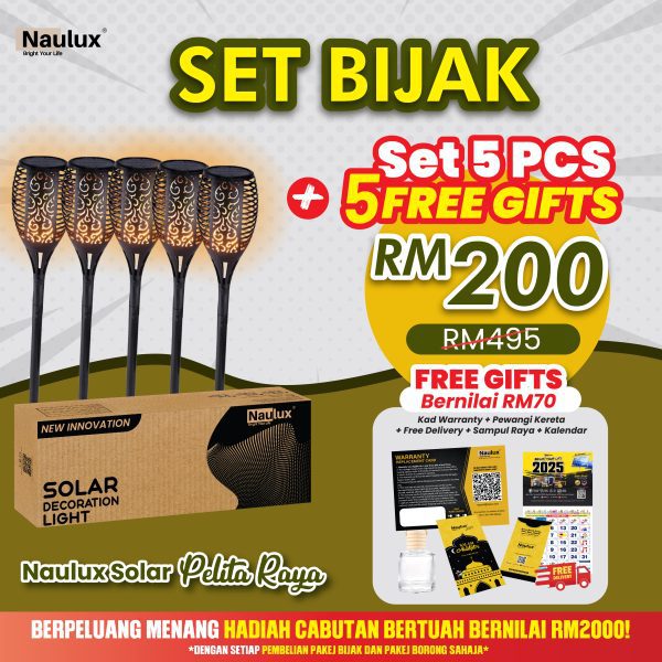 (Set Bijak) 5pcs + 5 Freegift